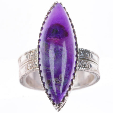 sz10 Veronica Poblano Zuni sterling silver sugilite ring