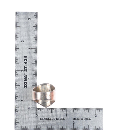 sz7 vintage southwestern sterling silver turquoise ring modernist design