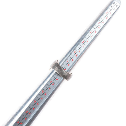 sz8 Shane Hendren Navajo long sterling silver multi-gem/Royston turquoise ring