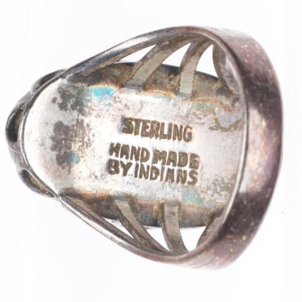 sz7.5 c1940's Garden of the Gods Gem Silica Native American sterling silver ring