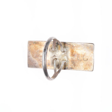 sz7 Luciano Chavez Santo Domingo sterling silver Heishi bead ring