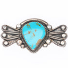 Vintage Navajo sterling silver bowtie pin/brooch with nice turquoise
