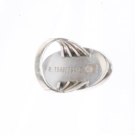sz10 Roger Tsabetsaye Zuni sterling silver deep purple Sugilite ring