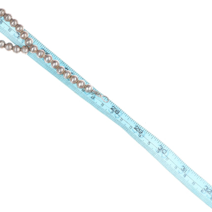 big Vintage Navajo high grade turquoise sterling silver squash blossom necklace