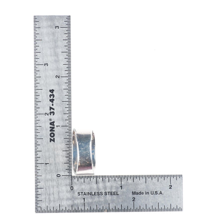 sz10 vintage Larry Begay Navajo sterling silver spiderweb turquoise men's ring