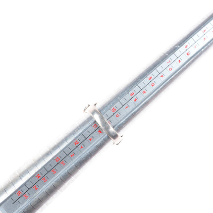 sz11 Effie Calavaza Zuni sterling silver turquoise 2 stone snakes men's ring