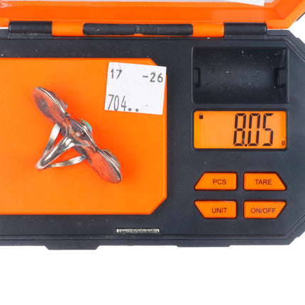 sz7 vintage Navajo sterling silver 3 stone natural turquoise nugget long ring