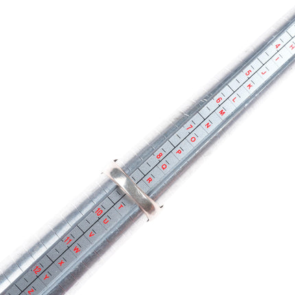 sz9 Calvin Peterson Navajo 14k gold/Sterling silver eagle overlay ring