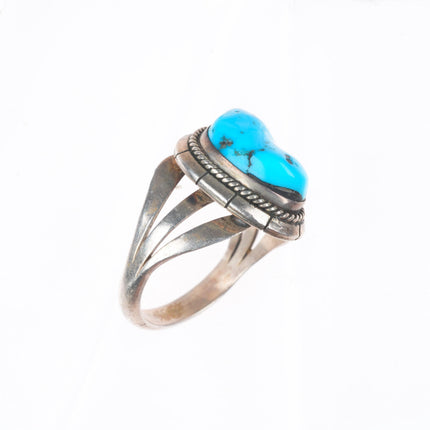 sz7 vintage Reeves Navajo sterling silver turquoise size 7 ring