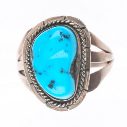 sz7 vintage Reeves Navajo sterling silver turquoise size 7 ring