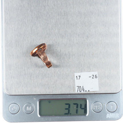 sz5 Antique 10k rose gold druzy pyrite victorian size 5 women's ring