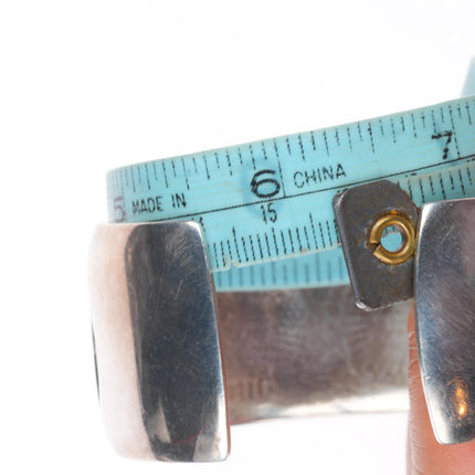 6.25" Vintage Hopi Overlay Hopicrafts sterling silver cuff bracelet kokopelli's