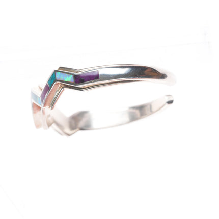6.3" David Rosales Supersmith cuff bracelet sz7 ring sugilite, turquoise, opal