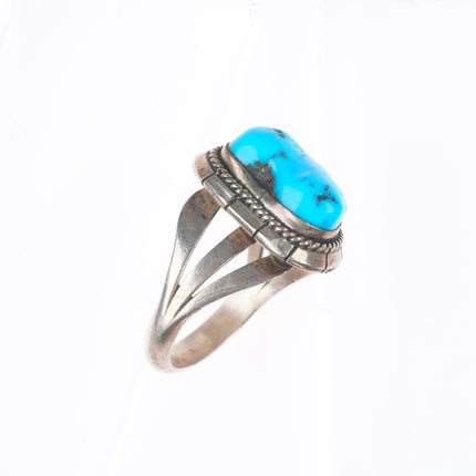 sz7 vintage Reeves Navajo sterling silver turquoise size 7 ring