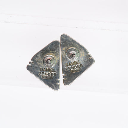 Daniel Zender Sugilite southwestern sterling silver modernist earrings