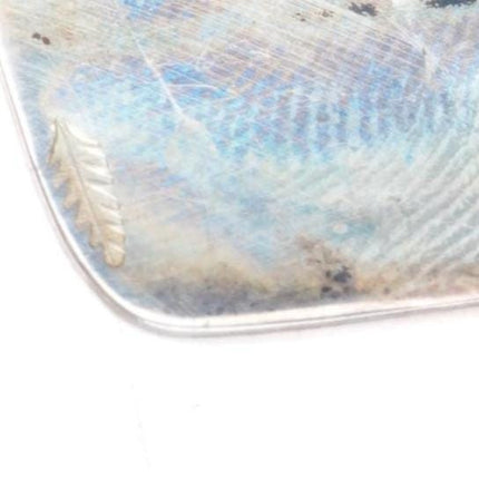 Arthur Yowitewa Hopi Overlay Corn/Mudhead Kachina sterling silver belt buckle