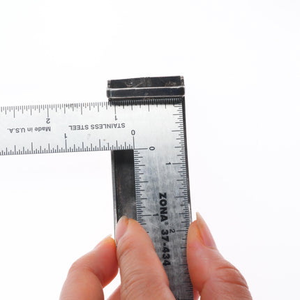 1" 1950's Allen Pooyouma Hopi overlay belt buckle sterling silver