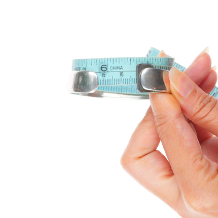 6.6" John Coochyumptewa Hopi overlay cuff bracelet rain cloud sterling silver