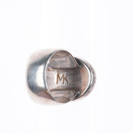 sz7 Vintage MK southwestern sterling silver Arizona Azurite size 7 ring