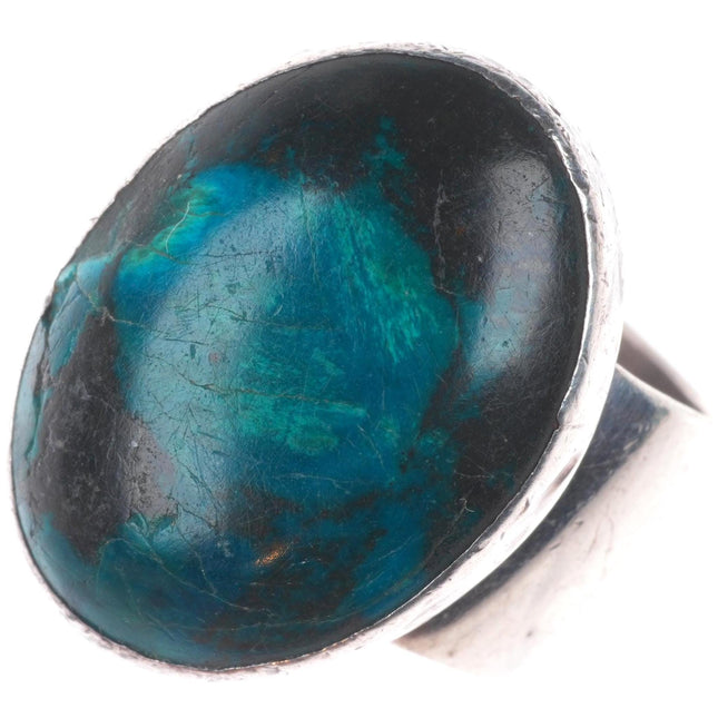 sz7 Vintage MK southwestern sterling silver Arizona Azurite size 7 ring