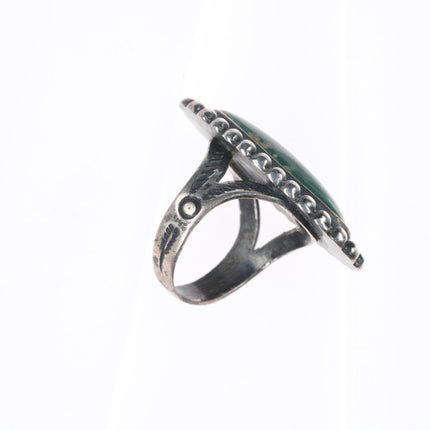 sz5 c1940 Vintage Navajo/Fred Harvey Cerrillos Turquoise sterling silver ring