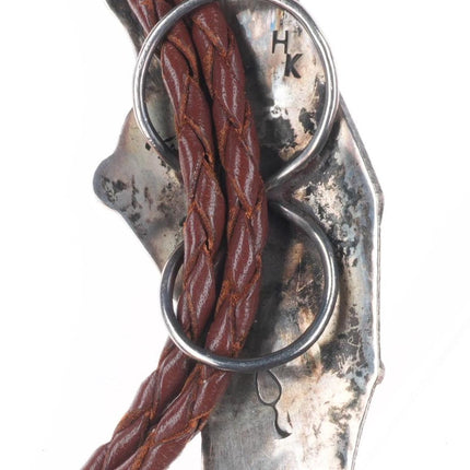 Loren Sakeva Kumauni hopi overlay Kachina for bolo tie sterling silver