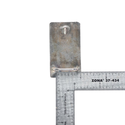 1" vintage Tom Bahe Navajo sterling silver belt buckle in overlay style