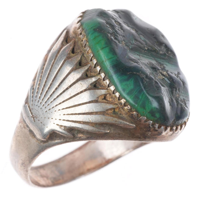 sz11.5 Robert and Bernice Leekya Zuni sterling silver high grade turquoise ring