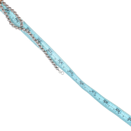 c1940 UITA-21 Navajo Sterling silver Box Bow Turquoise squash blossom necklace