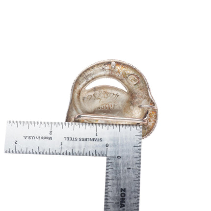 1.25" Wilson sterling silver Bighorn Sheep Ram southwestern belt buckle