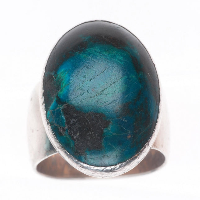 sz7 Vintage MK southwestern sterling silver Arizona Azurite size 7 ring