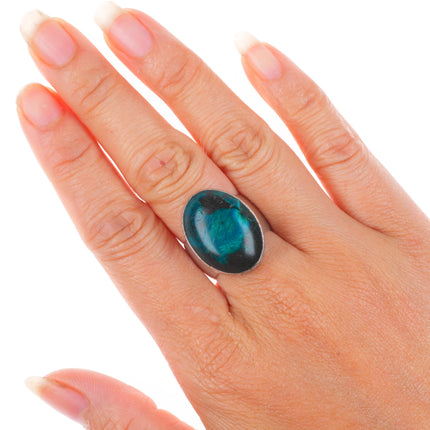 sz7 Vintage MK southwestern sterling silver Arizona Azurite size 7 ring