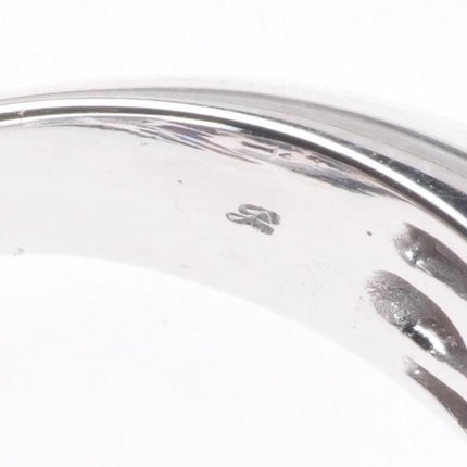 sz7 18k White Gold, Diamond, Ruby, Sapphire figural dolphin bypass ring