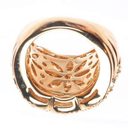 sz5.5 14k yellow gold .75cttw Diamond Sonia B Bitton domed cocktail ring