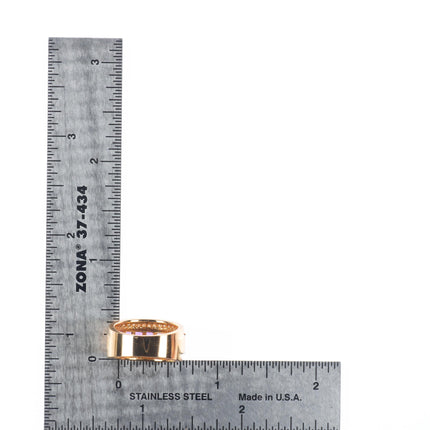 sz5 14k yellow gold Diamond and Amethyst ring by Dita