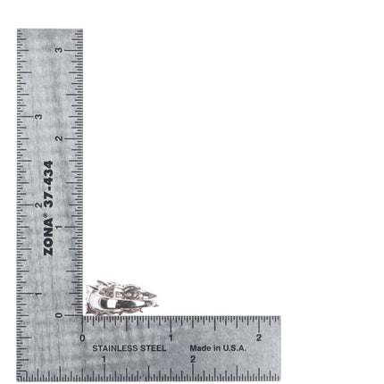 sz5.25 14k white gold 1.5cttw Diamond cluster cocktail ring