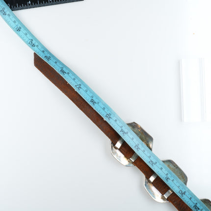 Della & Francis James Navajo sterling silver concho belt in the overlay style
