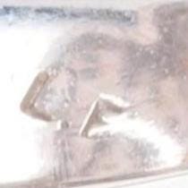 sz5 14k white gold Diamond Fleur De Lis ring
