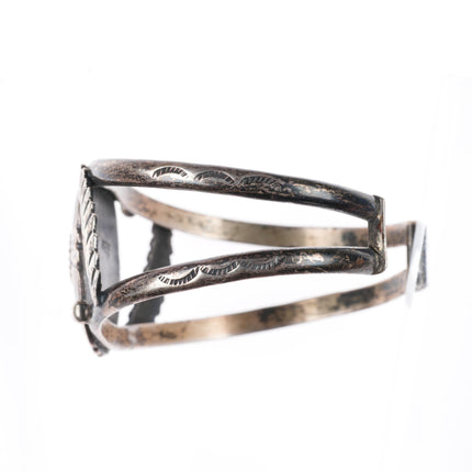 6.6" Marie Kee Navajo Atkinson Trading sterling silver turquoise cuff bracelet