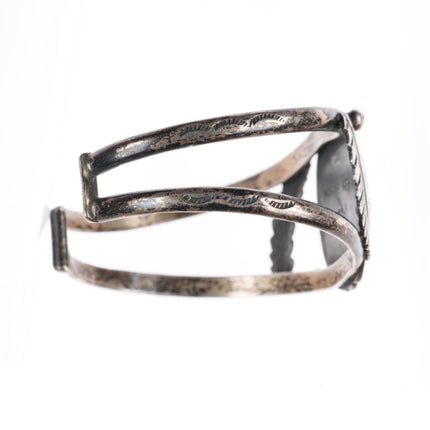 6.6" Marie Kee Navajo Atkinson Trading sterling silver turquoise cuff bracelet