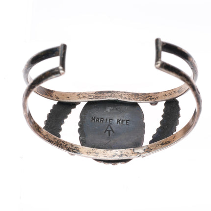 6.6" Marie Kee Navajo Atkinson Trading sterling silver turquoise cuff bracelet