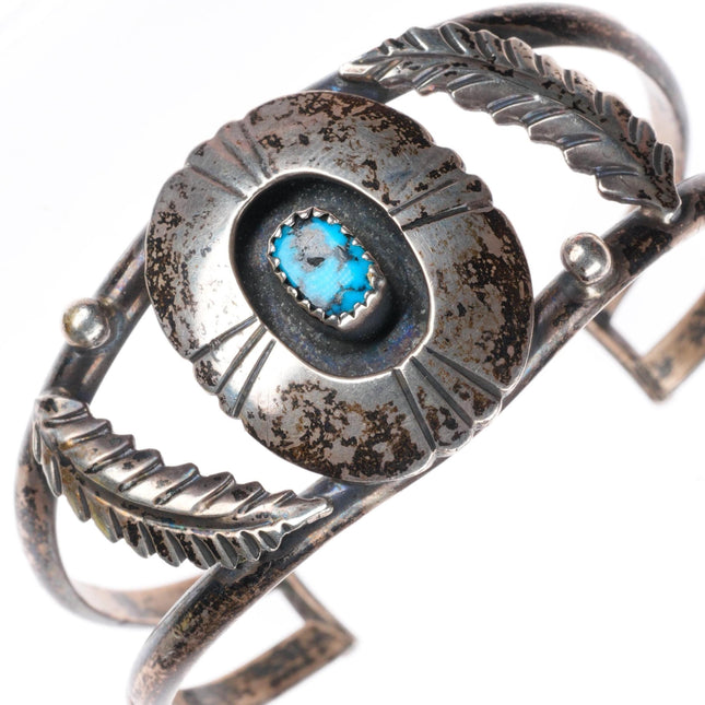 6.6" Marie Kee Navajo Atkinson Trading sterling silver turquoise cuff bracelet