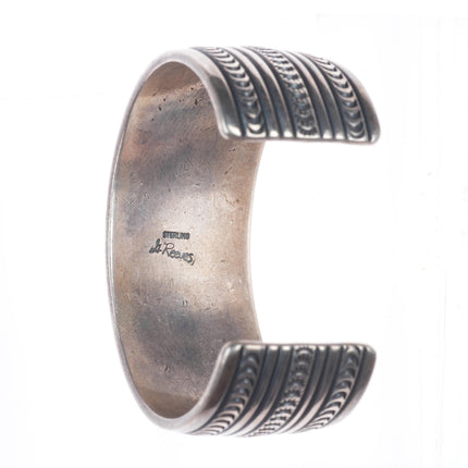 6.55" Gary Reeves Navajo sterling silver high grade turquoise cuff bracelet