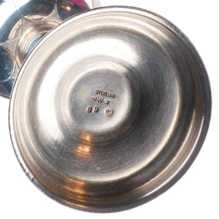 White Buffalo-Comanche Mike Perez sterling silver engraved goblet/chalice