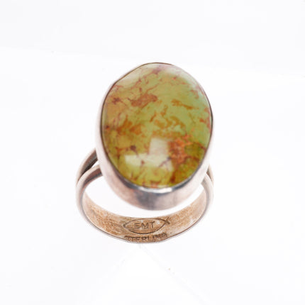 sz10 Everett & Mary Teller Navajo sterling silver turquoise ring