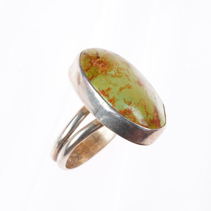 sz10 Everett & Mary Teller Navajo sterling silver turquoise ring