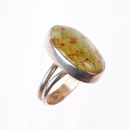 sz10 Everett & Mary Teller Navajo sterling silver turquoise ring