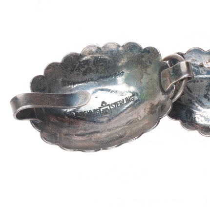 32" c1930 Vaughn’s trading post Navajo sterling silver arrows concho belt