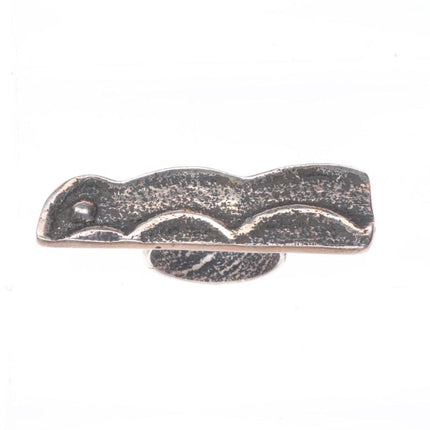 sz10 large vintage Tufa Cast sterling silver Native American animal ring