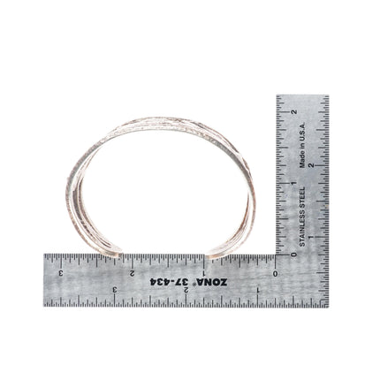 6.4" Gilbert "Dino" Garcia Santo Domingo Pueblo Tufa Cast Corn cuff bracelet